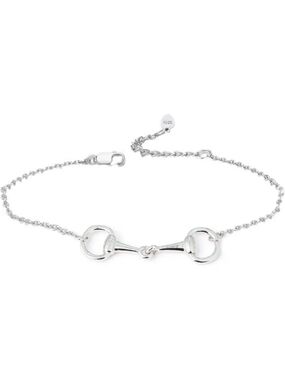 Adjustable 925 Silver-Plated Horse Bit Bracelet - Perfect Gift for Horse Lovers!